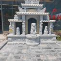 德阳芝麻白中国黑石材套墓 花岗岩墓碑