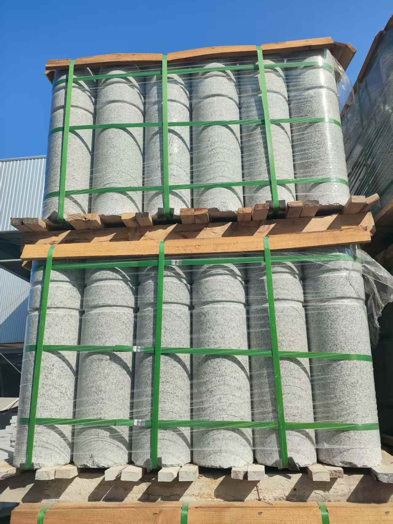 德阳挡车柱芝麻白 挡车石