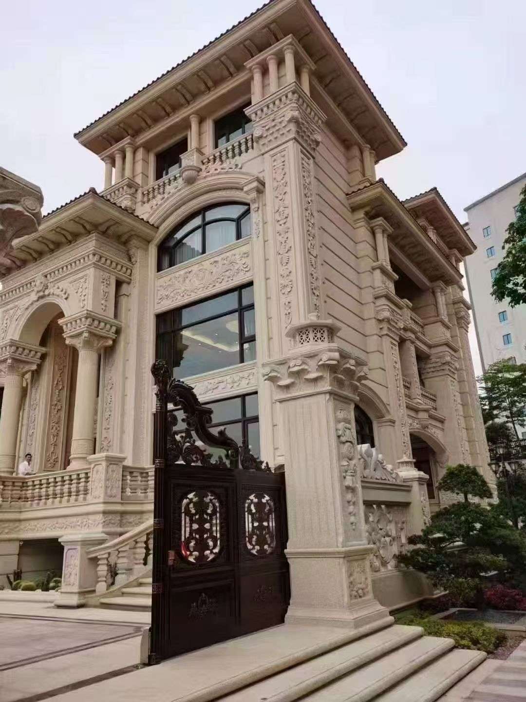 德阳黄金麻别墅外墙异形定制